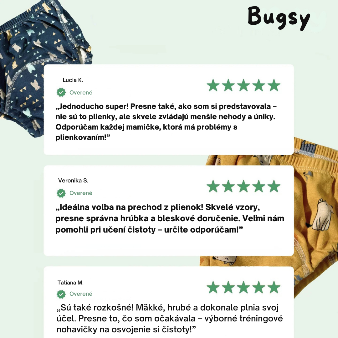 Bugsy™ - Nohavičky namiesto plienok