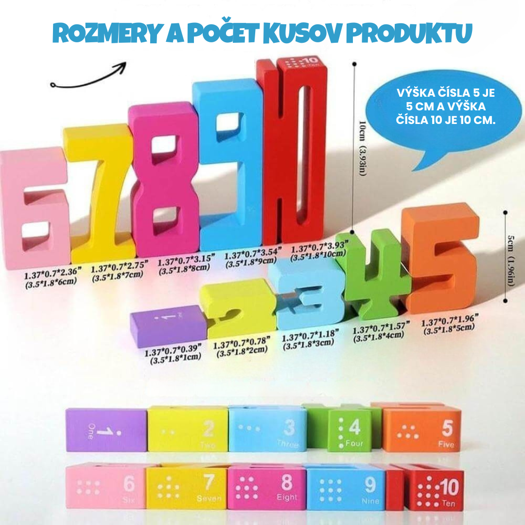 KinderSpeech – Montessori Súprava na Rozvoj Počítania